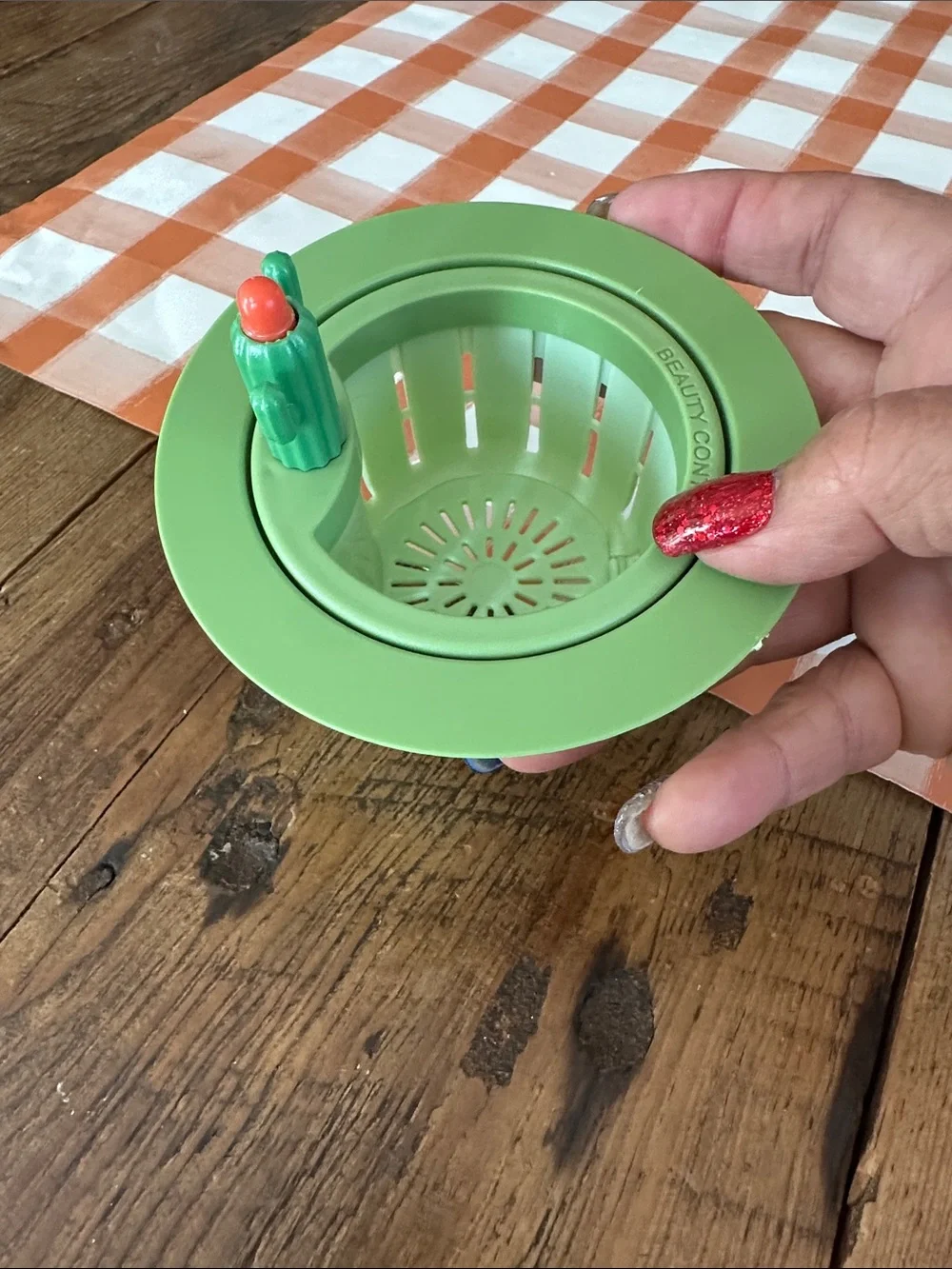 Cactus Sink Strainer - Green